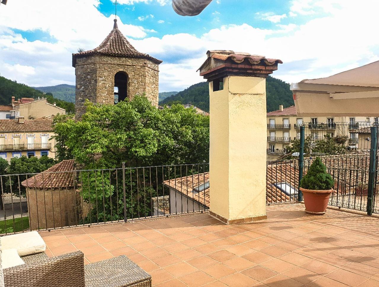 Апартаменты Casa Lola - Terraza Panoramica En El Centro Del Pueblo Сан-Жоан-де-лес-Абадессес Экстерьер фото